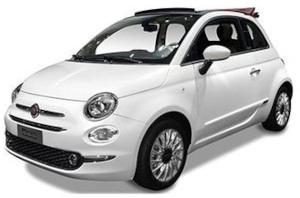 Rent a car in Rhodes Fiat 500 Cabrio Rent a car in Rhodes Fiat 500 Cabrio